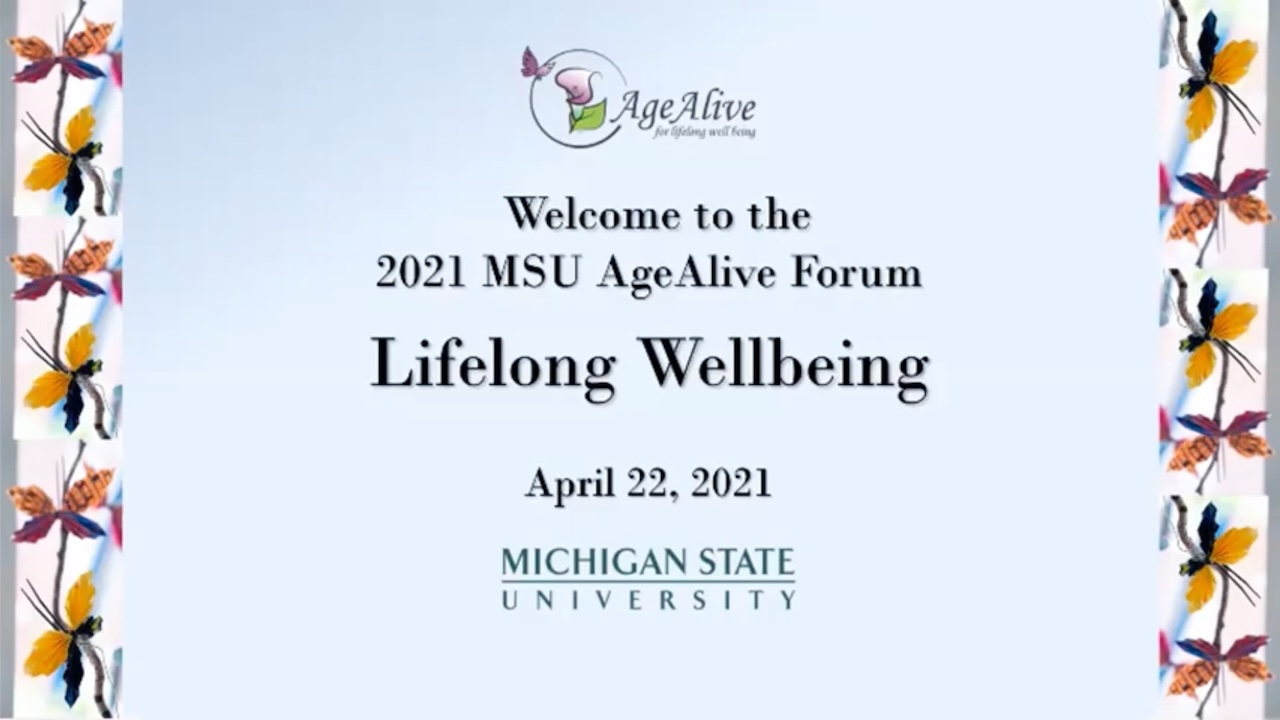 2021 MSU AgeAlive Research Forum banner